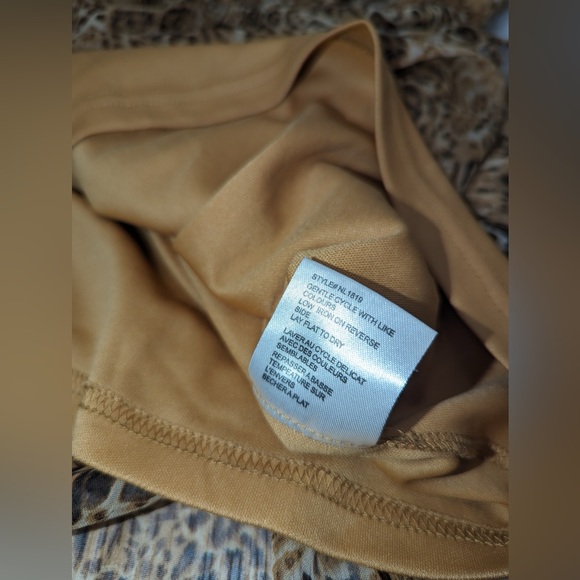 Mini Animal Print Dress With Maxi Sheer Overlay - Picture 9 of 12